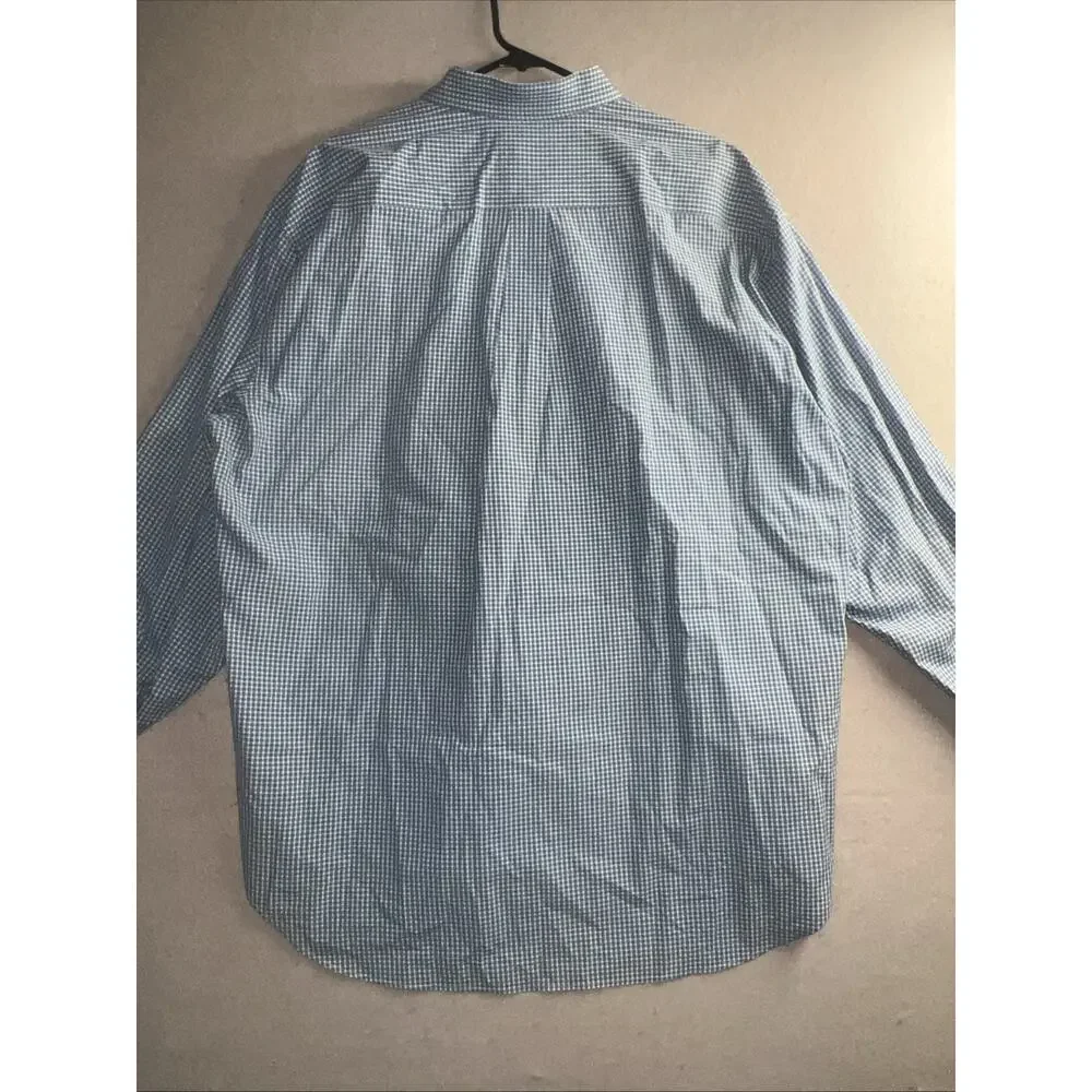 Vineyard Vines Whale Dress Shirt Long Sleeve Plaid Casual Long Sleeve Mens Sz XL